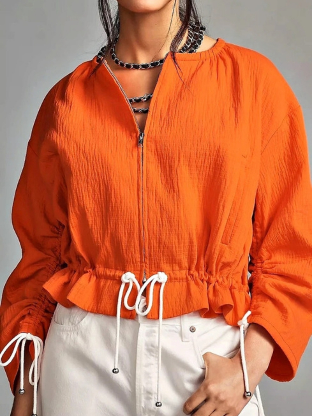 Anthropologie Maeve Parachute Bomber Jacket NWT